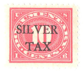 RG7 - 1934 10c Silver Tax, Carmine Rose, Perf. 11