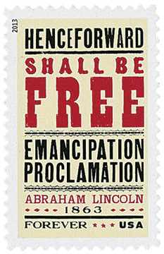 4721 - 2013 First-Class Forever Stamp - The Emancipation Proclamation