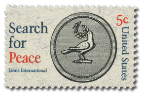 1326 - 1967 5c Search for Peace, Lions International