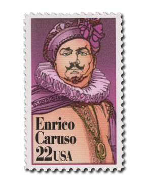 2250 - 1987 22c Performing Arts: Enrico Caruso