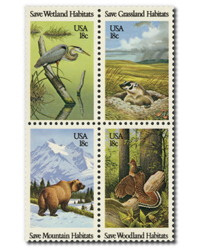 1921-24 - 1981 18c Preservation of Wildlife Habitat