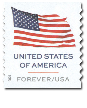 6019 - 2025 First-Class Forever Stamp - Flag (BCA coil stamp