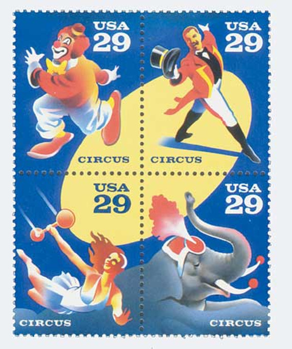 2750-53 - 1993 29c Circus - Mystic Stamp Company