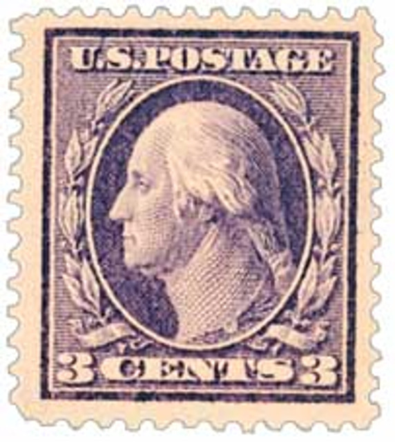 376 - 19113c Washington, Deep Violet, Single Line Waatermark, Type I, Perf. 12