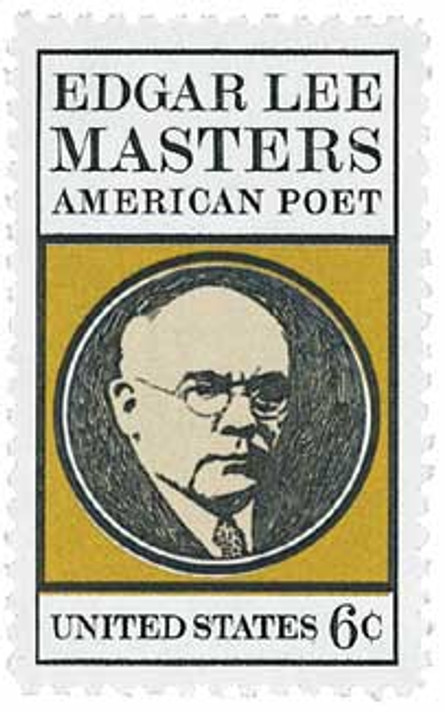 1405 - 1970 6c Edgar Lee Masters