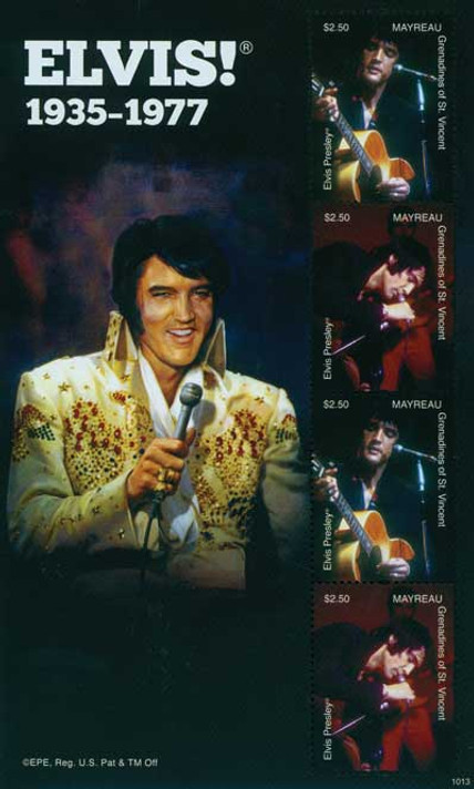 M10825 - 2010 Mayreau Elvis Presley 4v Mint