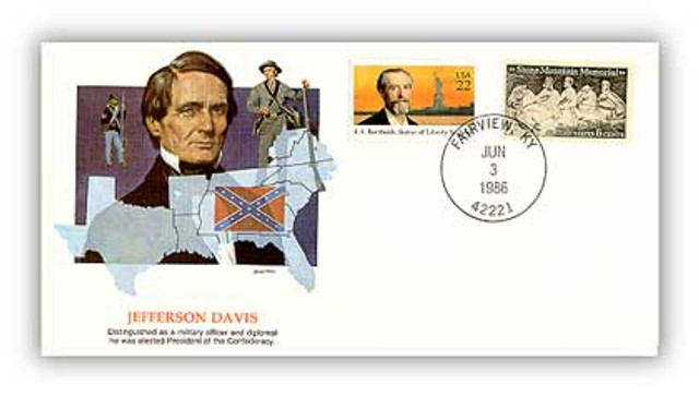 81860 - 1986 Jefferson Davis/Shapers of Am. Liberty