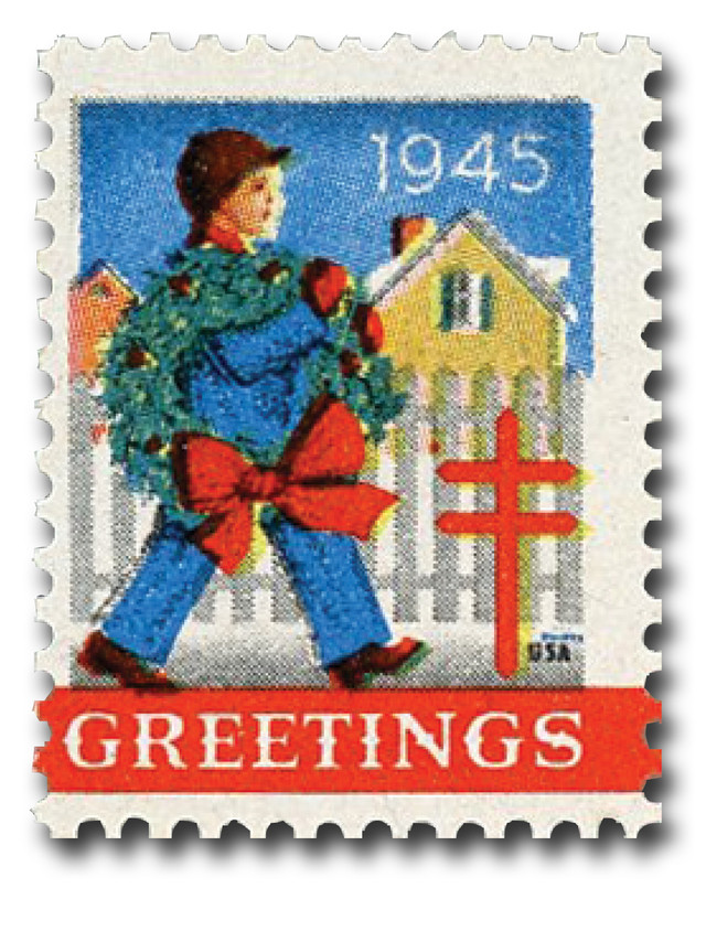 WX124 - 1945 Christmas Seal