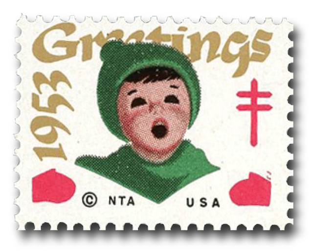 WX164 - 1953 Christmas Seal
