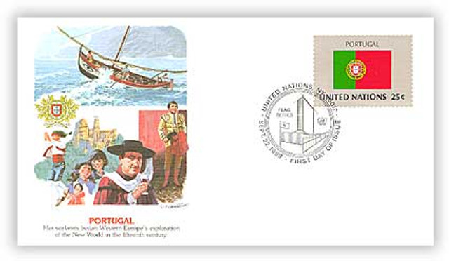 8A559 - 1989 25c UN Flags Portugal
