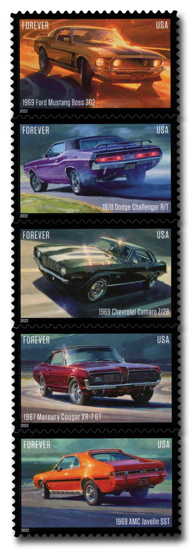 The Philatelic Representation of Pony Cars in Numismatics