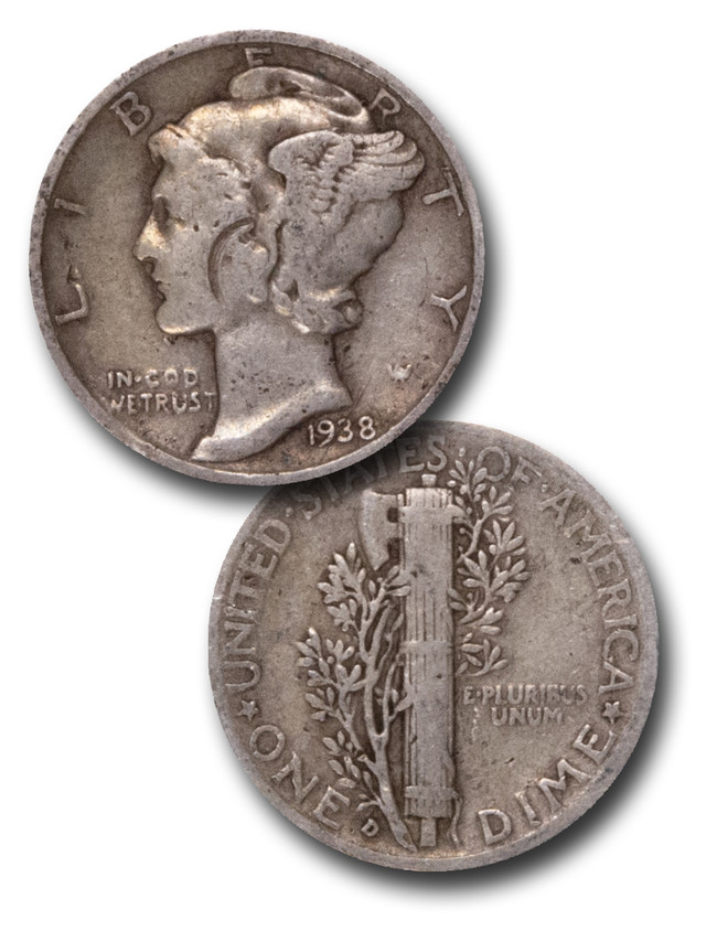CD-938D - 1938-D Mercury Dime