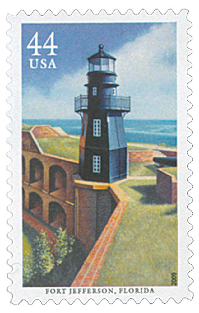 4413 - 2009 44c Gulf Coast Lighthouses: Fort Jefferson, Florida