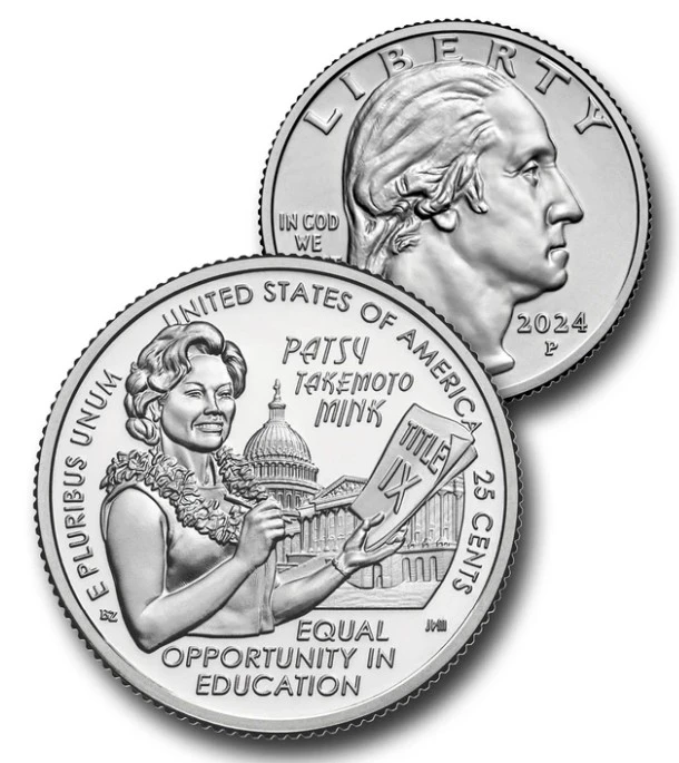 コレクション coindot CNAW12P - 2024 American Women Quarters, Patsy Takemoto Mink, P