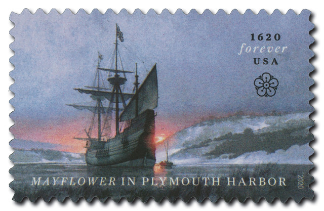 5524 - 2020 First-Class Forever Stamp - Mayflower in Plymouth Harbor