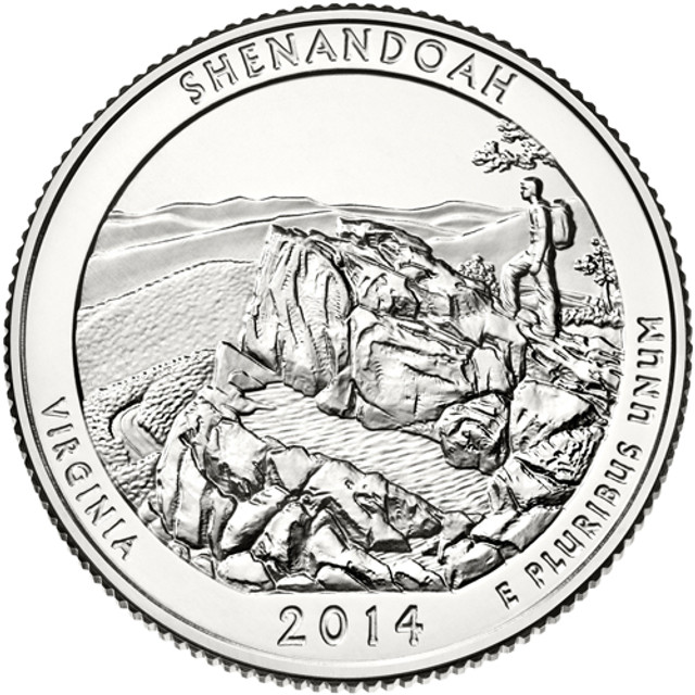CNVASP25P - 2014 Shenandoah National Park Quarter, P Mint