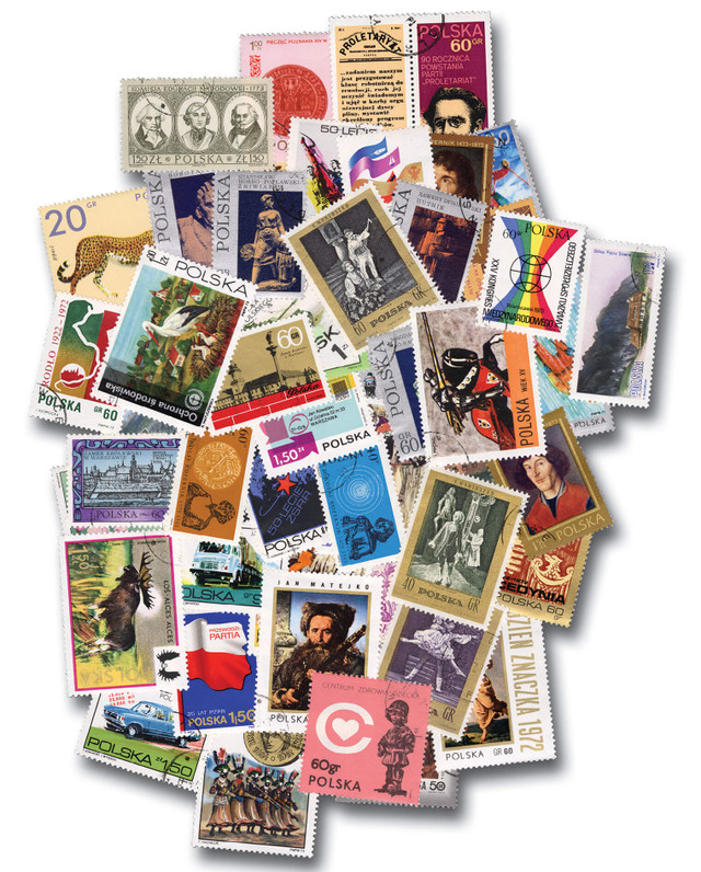 MP2136 - 48 Different Poland Stamps