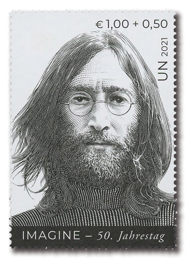 UNVB2 - 2021 1,00 + 0,50 International Day of Peace: John Lennon, UN Vienna