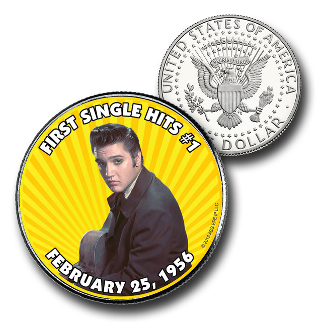 CNS1115 - Elvis Presley "First Single" US Half Dollar Commemorative Coin