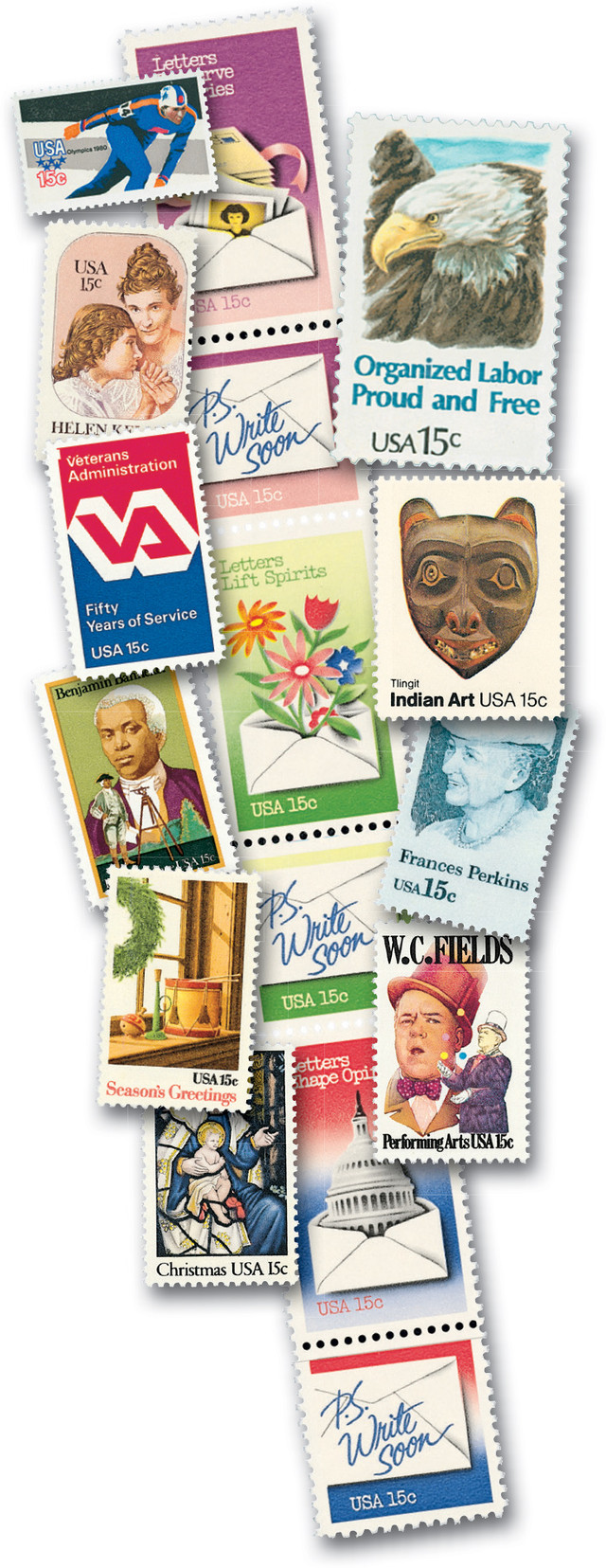 YS1980C - 1980 Complete Commemorative Year Set, 35 stamps