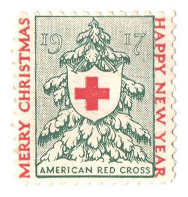 WX19 - 1917 American Red Cross Christmas Seal - perf 12