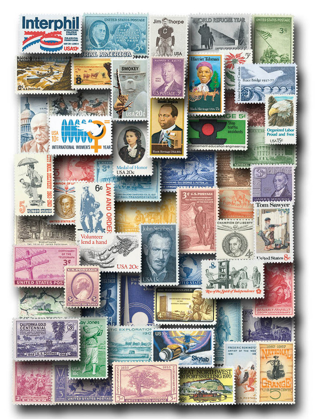 US Stamps - Scott Catalog # - 1950s - Page 1 - Mystic Stamp Company