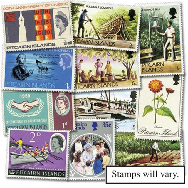 MP1768 - Pitcairn Islands, 250 Different Stamps