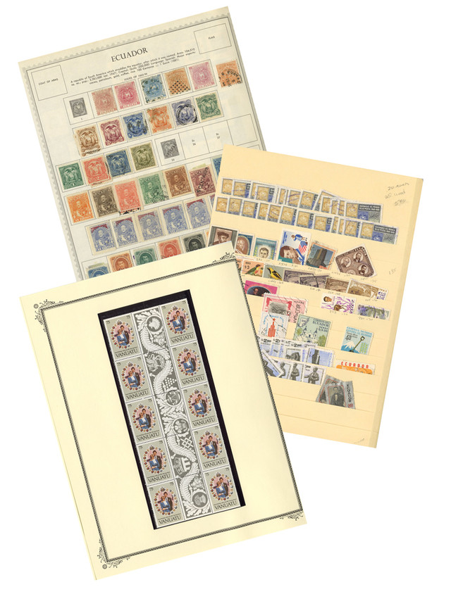WW787 - Worldwide Stamp Collections: Ecuador and Vanuatu