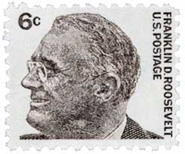 1284 - 1966 6c Prominent Americans: Franklin D. Roosevelt
