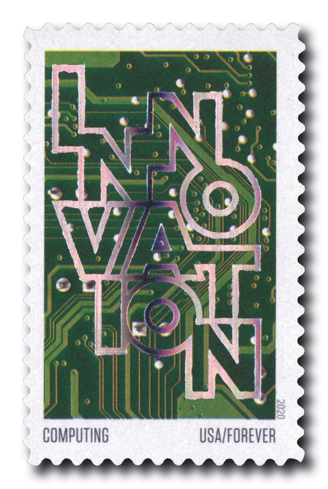 5514 - 2020 55c First-Class Forever Stamps - Innovation: Computing
