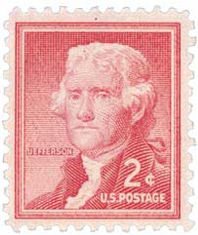 1033 - 1954 2c Liberty Series: Thomas Jefferson