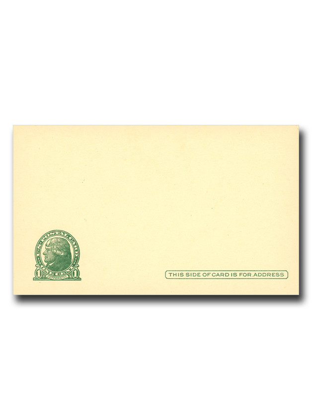 UX27MISCUT - 1914 1c Jefferson - Miscut