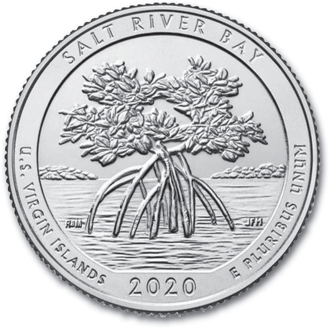CNVISR25P - US Virgin Is. Salt River Bay National Park Quarter P Mint