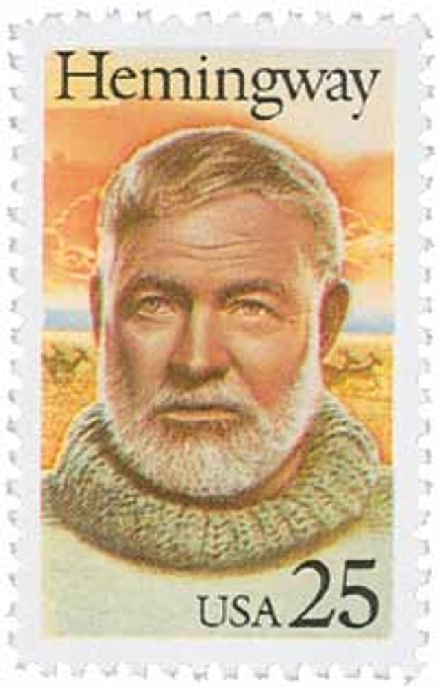 2418 - 1989 25c Literary Arts: Ernest Hemingway
