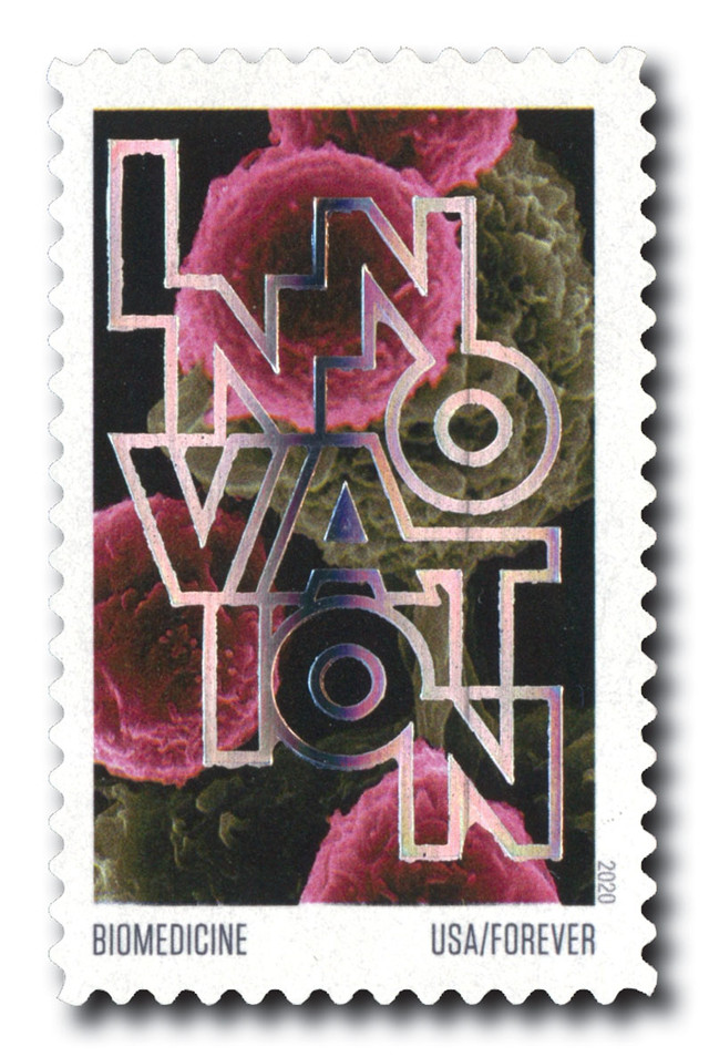 5515 - 2020 55c First-Class Forever Stamps - Innovation: Biomedicine