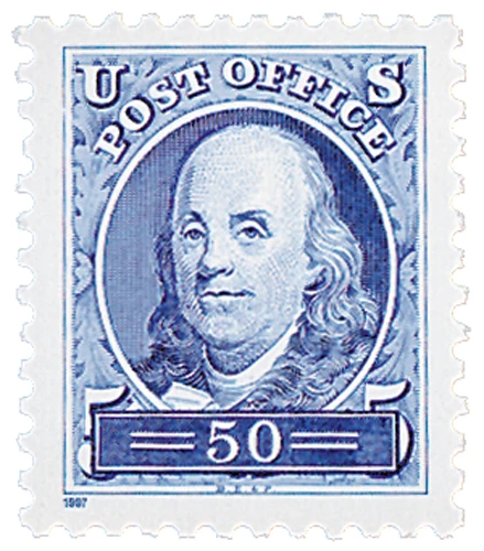 3139a - 1997 50c Pacific '97: Benjamin Franklin, Single from Pane