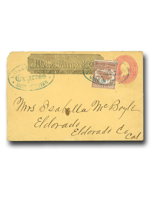 MA1962 - 1862-64 10c Wells Fargo & Co. Pony Express cover Only 1 Available