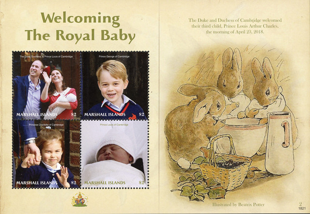 M12404 - 2018 $2 Welcoming the Royal Baby: Illustration by Beatrix Potter sheet of 4 stamps