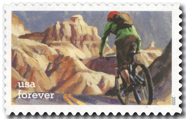 5478 - 2020 First-Class Forever Stamps - Enjoy the Great Outdoors: Biking