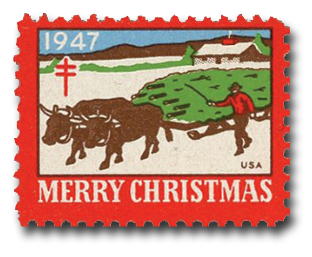 WX136 - 1947 Christmas Seal