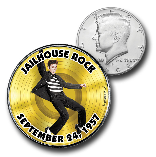 CNS16002 - Elvis Presley Gold  "Jailhouse Rock" US Half Dollar Commemorative Coin