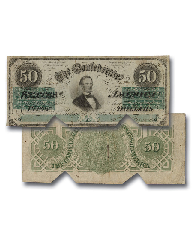 MA2036 - 1862 Confederate States of America $50 Note