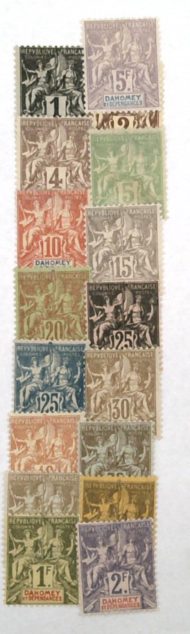 1-16 - 1899-1905 Dahomey