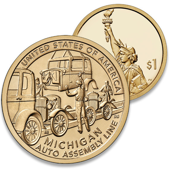 CAI054 - 2025 $1.00 American Innovation - Auto Assembly Line