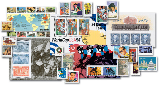 YS1990-99C - 1990-99 Complete Commemorative Decade Set - 1,126 Stamps