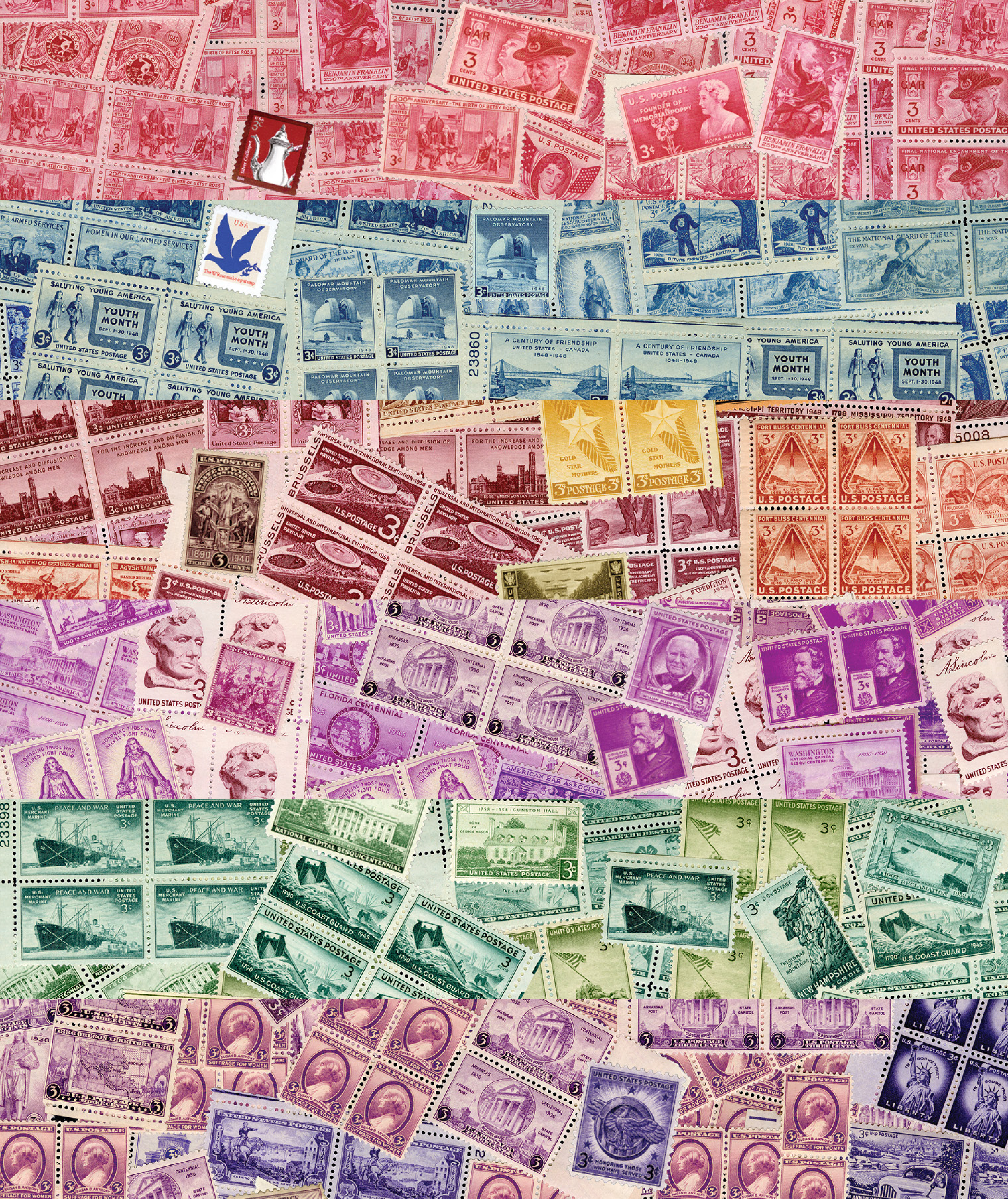 Get 1,000 Stamps by Color