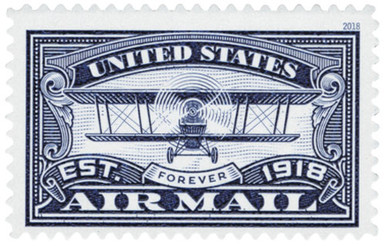 5281 - 2018 First-Class Forever Stamp - Blue Airmail