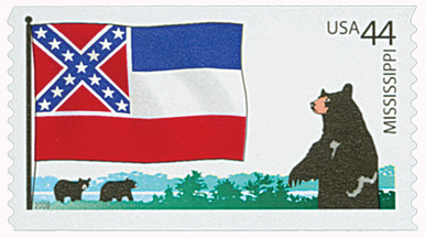 4300 - 2009 44c Flags of Our Nation: Mississippi - Mystic Stamp