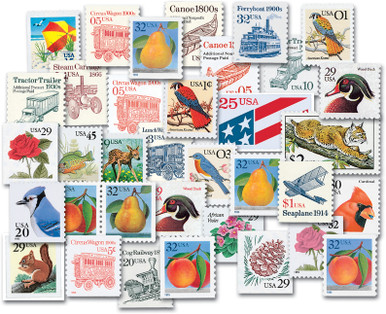 YS1990D - 1990 Complete Regular Issue Year Set, 35 stamps - Mystic