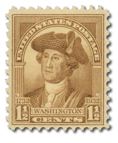 stamps 2.1～ 706 - 1932 1 1/2c Washington, Brown - Mystic Stamp Company